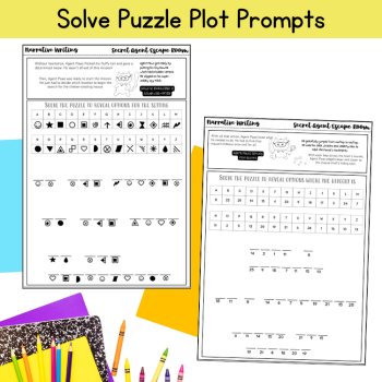 Fun Writing Activity 4th Grade Imaginative Writing Template Escape Room Project, image 3