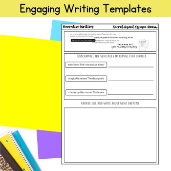 Fun Writing Activity 4th Grade Imaginative Writing Template Escape Room Project, image 4
