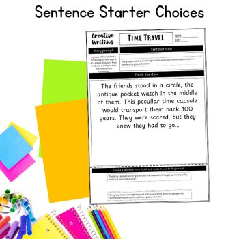 Guided Narrative Writing Scaffolds Engaging Reluctant Writers 5th 6th Grade, image 3