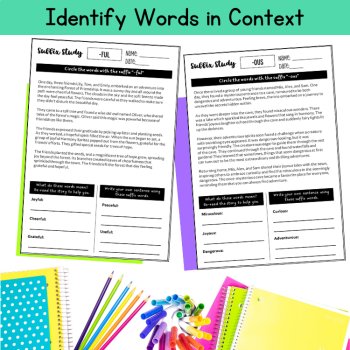 Suffix Short Reading Morphology Passages 3rd 4th Grade Small Group Materials, image 2