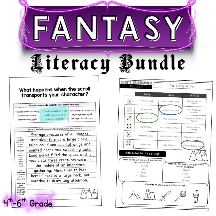 Short Stories Imaginative Narrative Writing Unit Activities 4th 5th 6th Grade