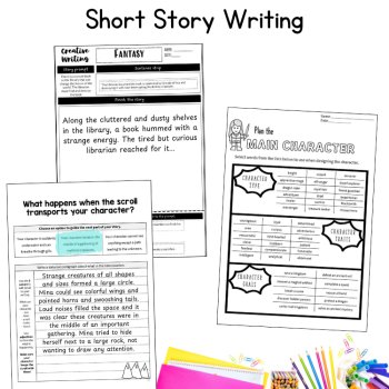 Short Stories Imaginative Narrative Writing Unit Activities 4th 5th 6th Grade, image 2