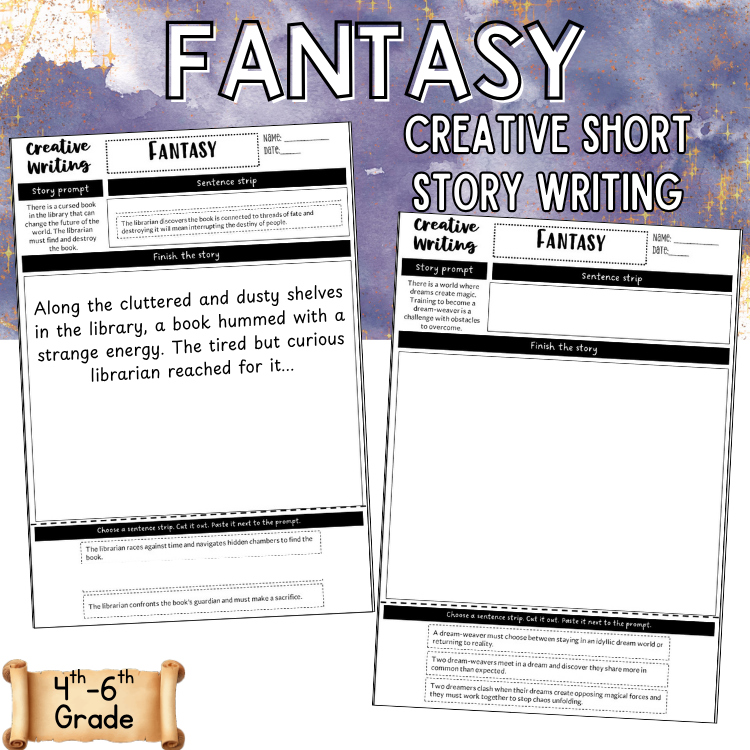 Early Fast Finisher Writing Centers Story Continuation Prompts 5th 6th Grade
