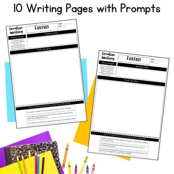 Early Fast Finisher Writing Centers Story Continuation Prompts 5th 6th Grade, image 2
