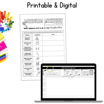 Imaginative Fun Story Fictional Narrative Writing Paper Plot Prompts Organizer, image 4