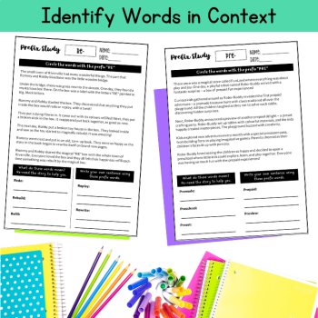 Prefixes 4th 5th Grade Morphology Passages Science of Reading Literacy Centers, image 2