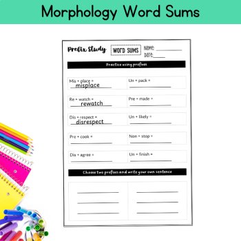 Prefixes 4th 5th Grade Morphology Passages Science of Reading Literacy Centers, image 3