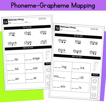 Phonics Review Digraphs & Blends Assessment Worksheets & Games 2nd 3rd Grade, image 3