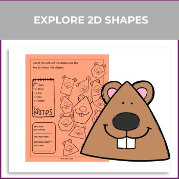 Inspiring Groundhog  Activities Bundle  | Life Cycle & Geometry, image 2