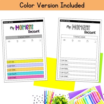 Colourful Semantics Holiday Recount Descriptive Writing using the 5 Senses, image 4