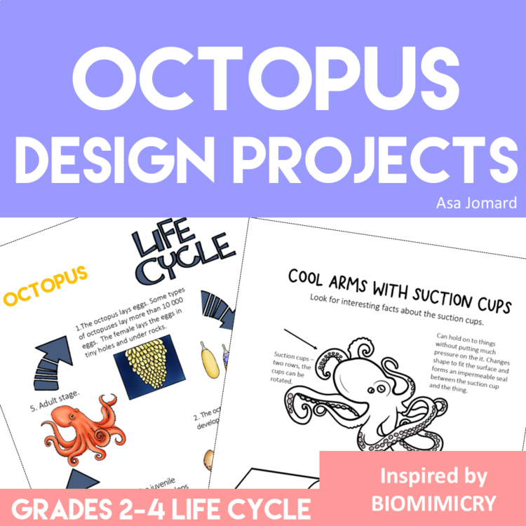 Engaging STEM Octopus Activities | Life Cycle | Unique Biomimicry Adventures