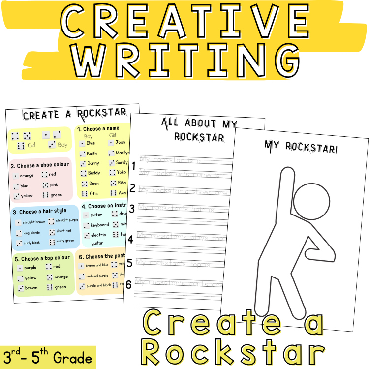 Create a Rockstar Roll & Write Grammatically Correct Build a Sentence Activity