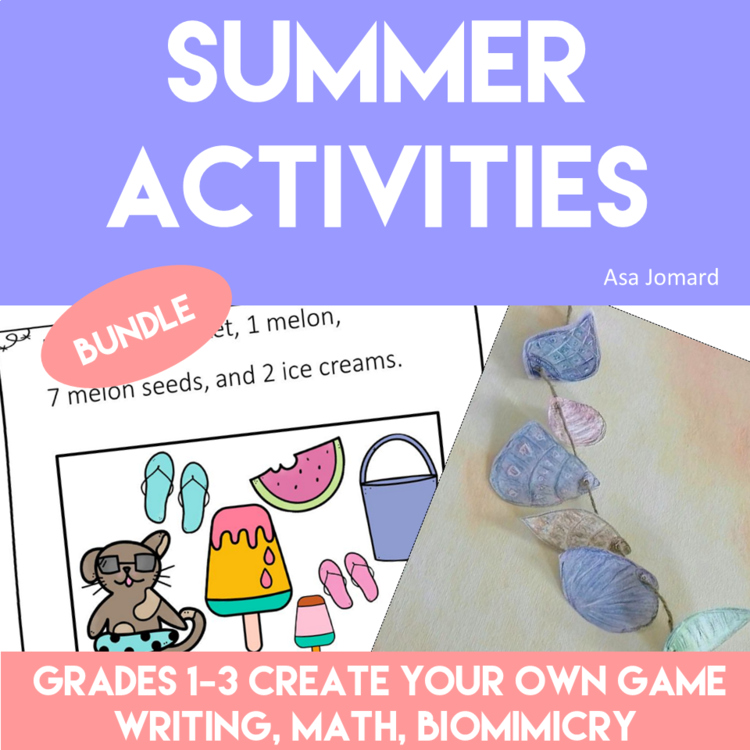 Fun and Inspiring Summer Activities Bundle | Make a Board Game