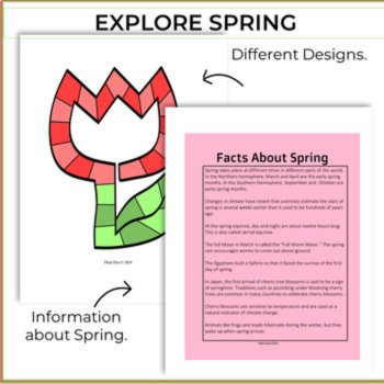 Inpiring Spring Activities Bundle | Engaging Math Journal Prompts and Games, image 3