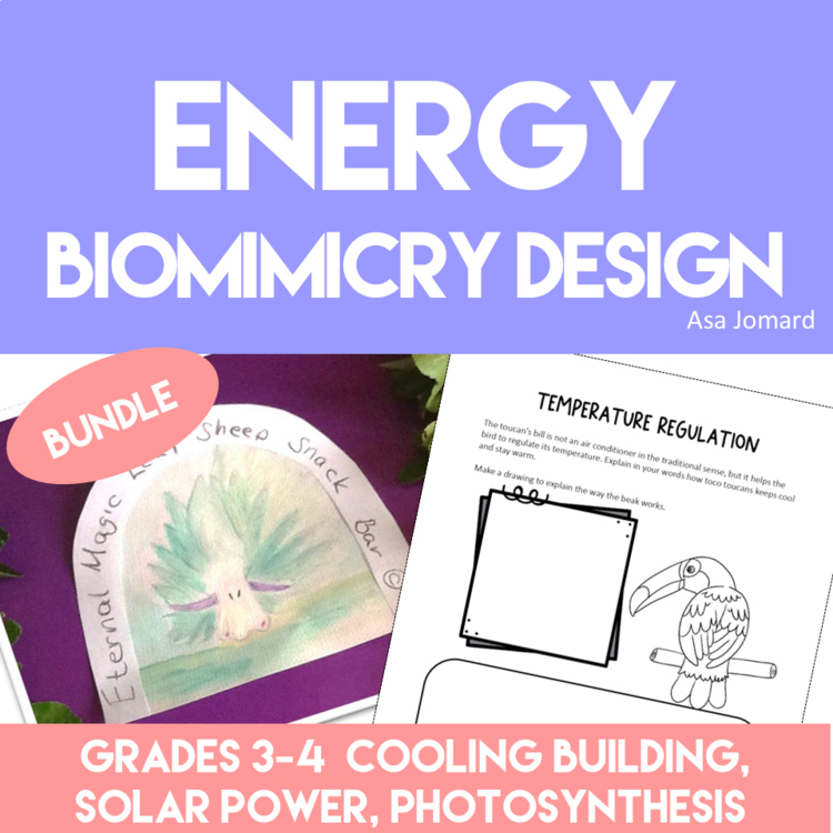 Unique Energy Project Bundle | Creative Biomimicry Design Thinking Activities