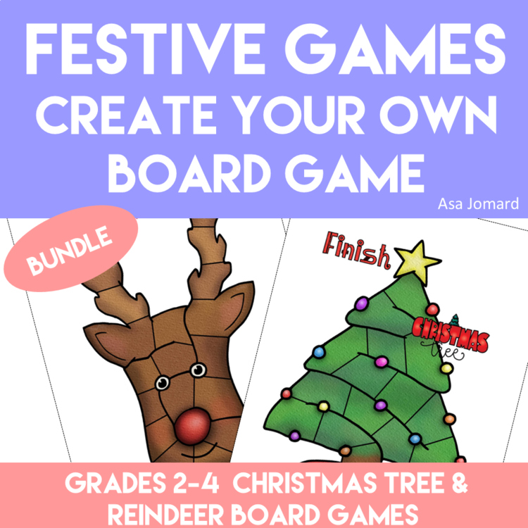 Engaging Christmas Activities Bundle | Christmas Tree & Reinder Board Games