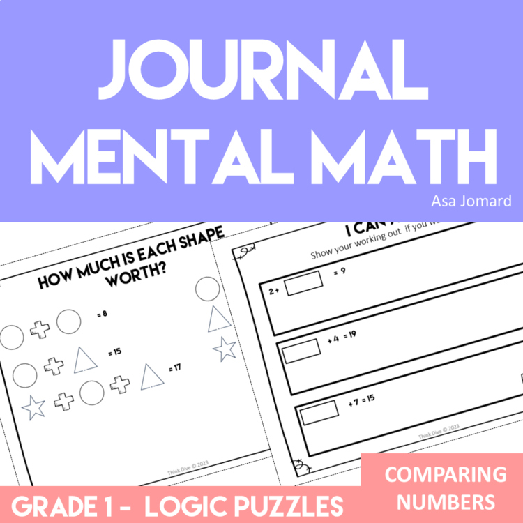 Inspiring Math Journal Prompts | Mental Math | Logic Problems and Puzzles