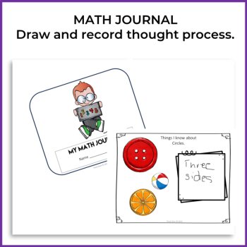 Math Journal: Explore Numbers & Shapes | Number Sense & Geometry Prompts, image 2