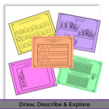 Math Journal: Explore Numbers & Shapes | Number Sense & Geometry Prompts, image 4