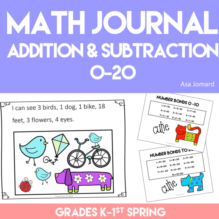 Engaging Spring Math Journal Prompts | Explore Numbers 0 - 20