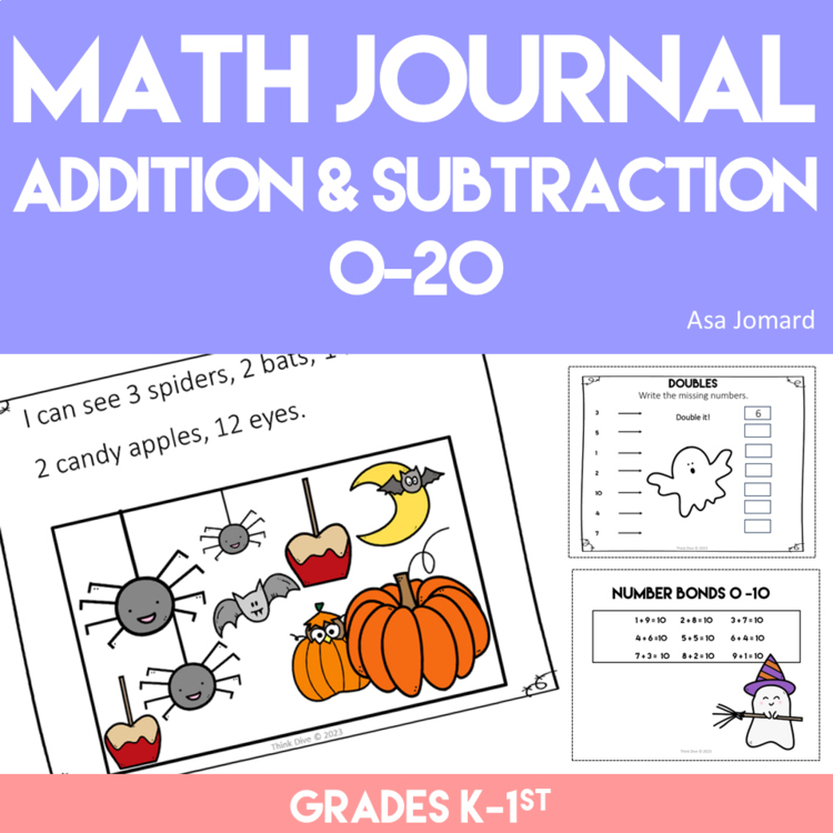 Engaging Fall and Halloween Math Journal Prompts | Explore Numbers 0 - 20
