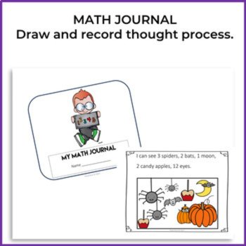 Engaging Fall and Halloween Math Journal Prompts | Explore Numbers 0 - 20, image 2