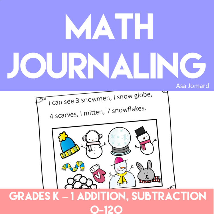 Engaging Winter Math Journal Prompts | Explore Numbers  0-120