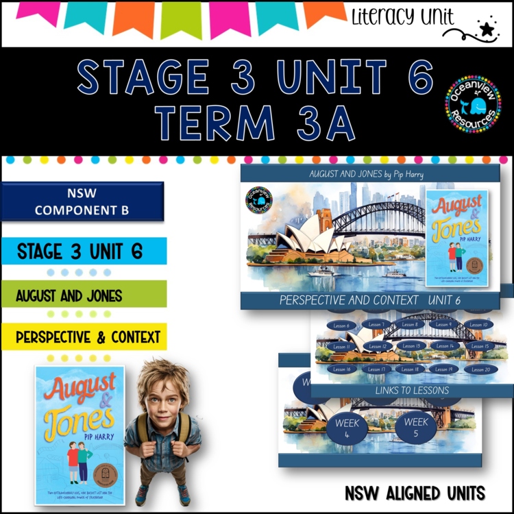 AUGUST AND JONES -NSW DET Stage 3 Unit 6 Term 3 Year B Component B NESA