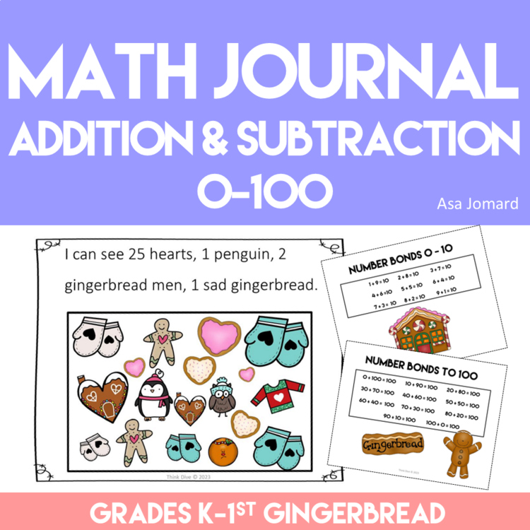 Engaging Gingerbread Math Journal Prompts | Explore Numbers 0-100