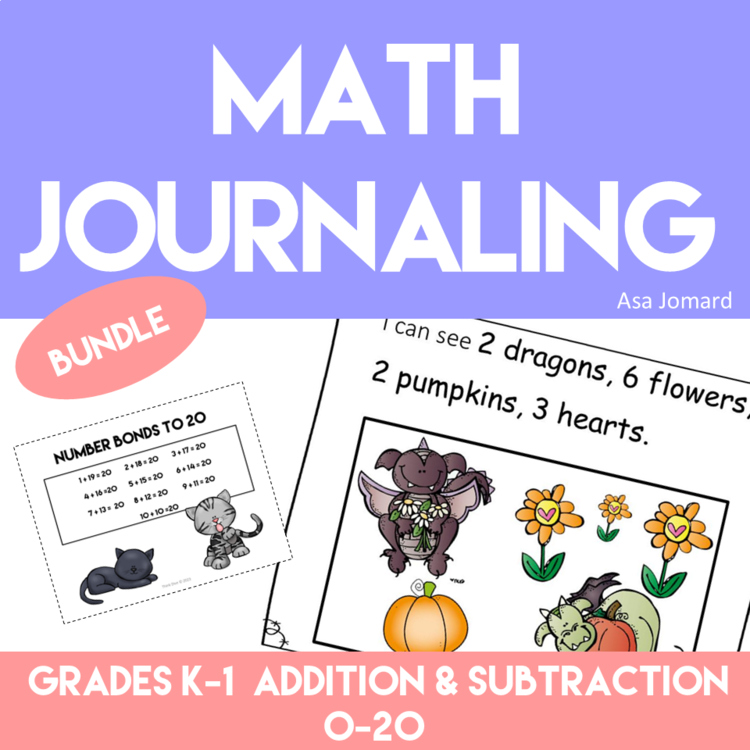 Fun and Engaging Math Journal Prompts Bundle