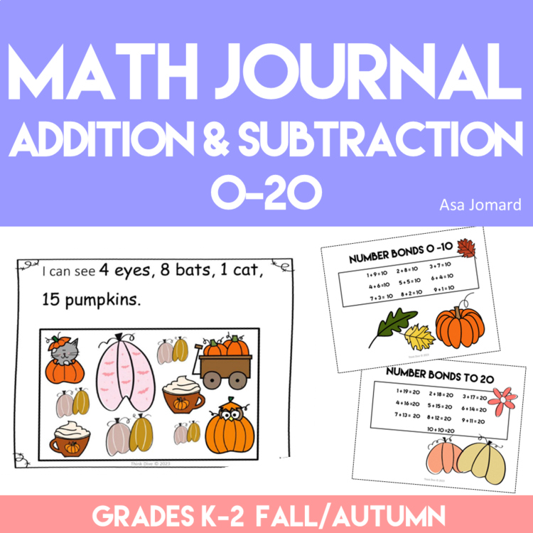 Easy to Use Math Journal Prompts | Explore Numbers 0 - 20