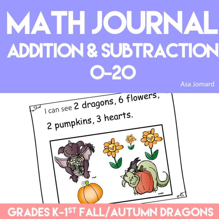Engaging Fall Math Journal Prompts | Explore Numbers 0 - 20
