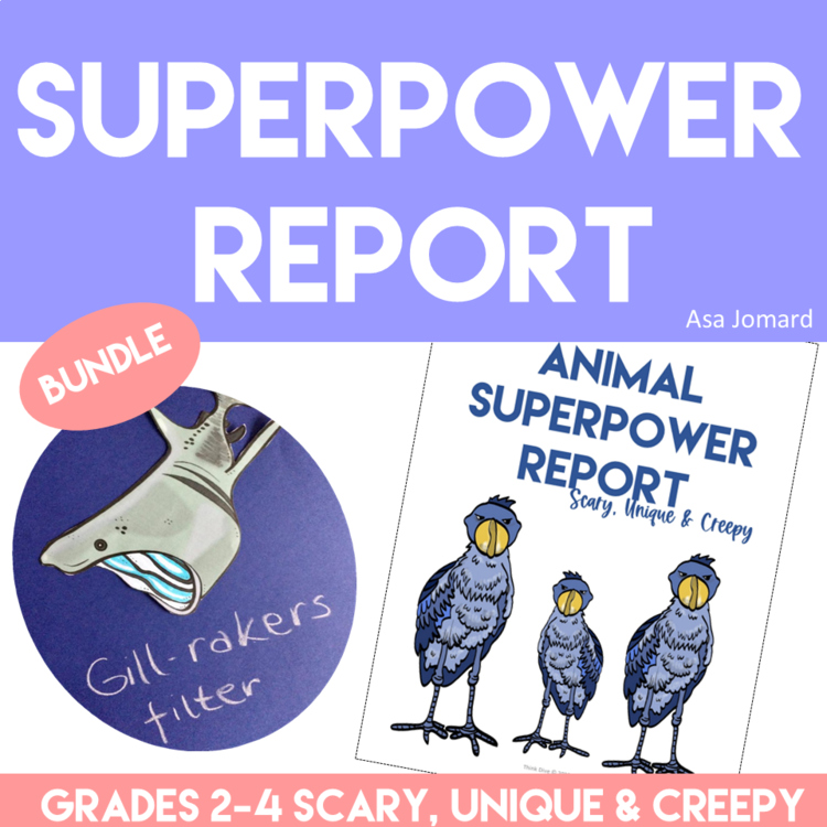 Engaging Animal Superpower Report Bundle | Fun Biomimicry Design Challenges