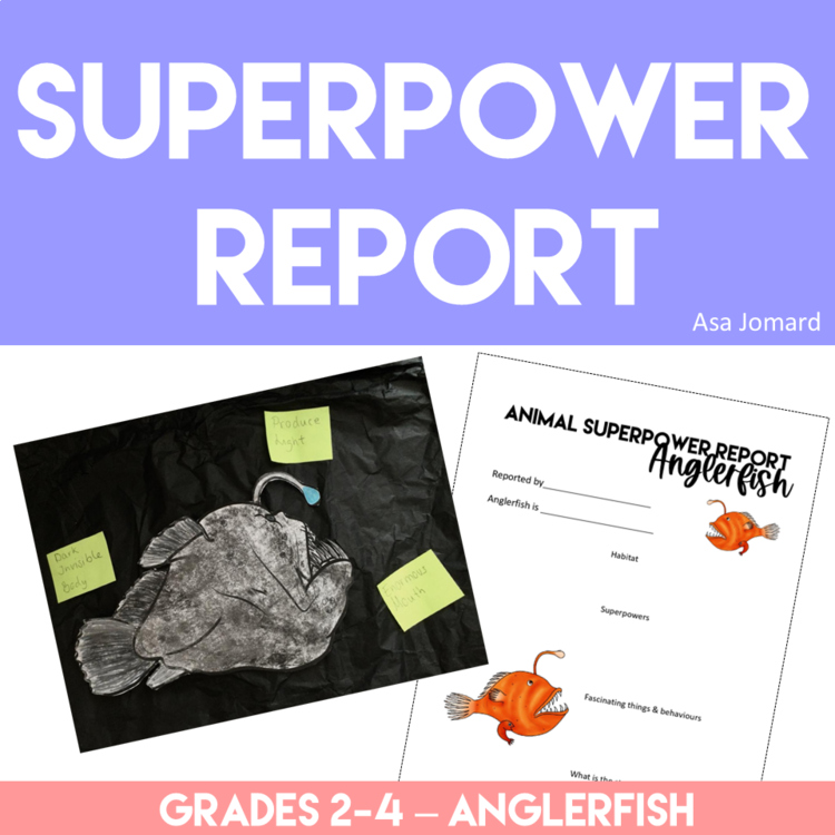 Engaging Anglerfish Activities |  Write an Animal Superpower Report
