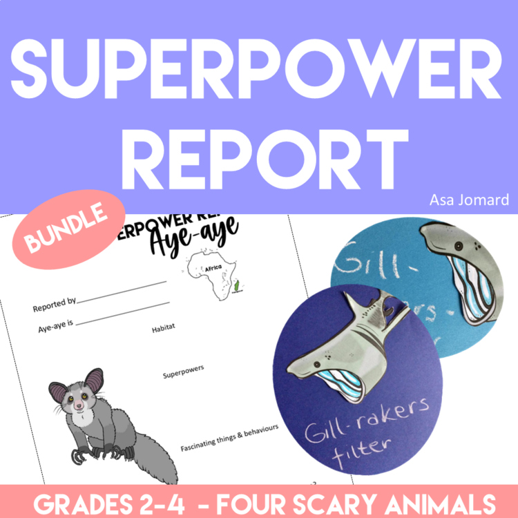 Engaging Animal Activities Bundle | Write Animal Superpower Reports
