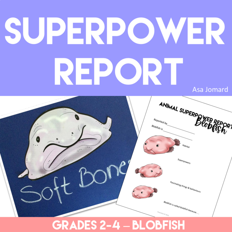 Engaging Blobfish Activities | Write an Animal Superpower Report