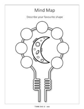 Engaging 2D Shapes Worksheets | Moon Theme with Craft, image 4