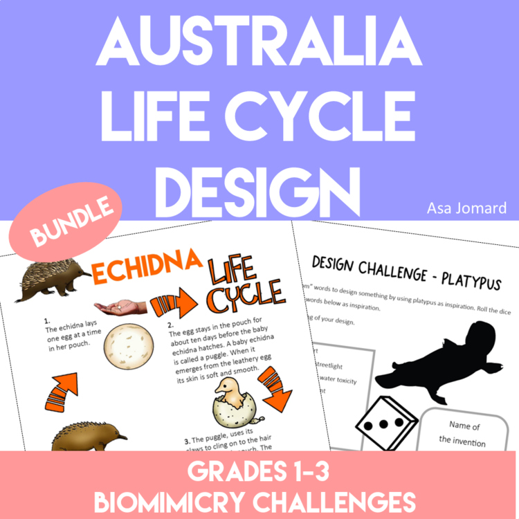 Engaging Australia Life Cycle Activities Bundle | Unique Biomimicry Adventures
