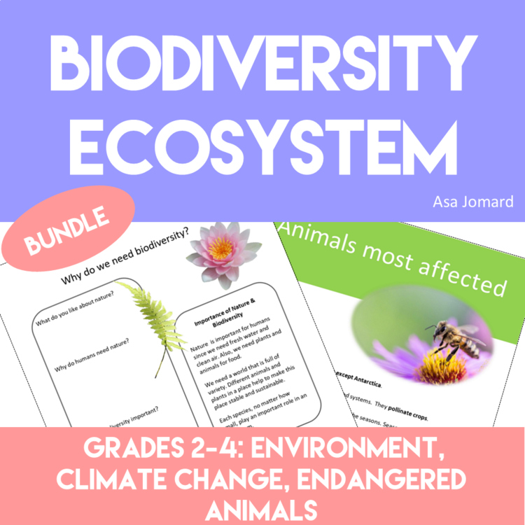 Engaging Environment Bundle | Biodiversity & Endangered Animals Activities