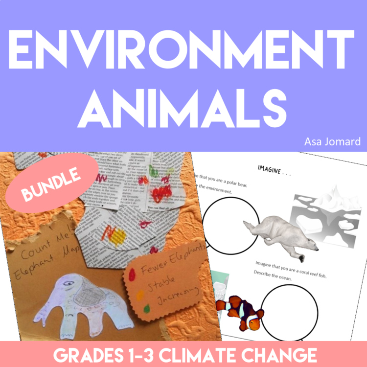 Inspiring Environment Activities Bundle | Climate Change, Endangered Animals