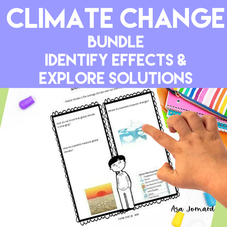 Engaging Science Climate Change Activities Bundle | Focusing on Solutions