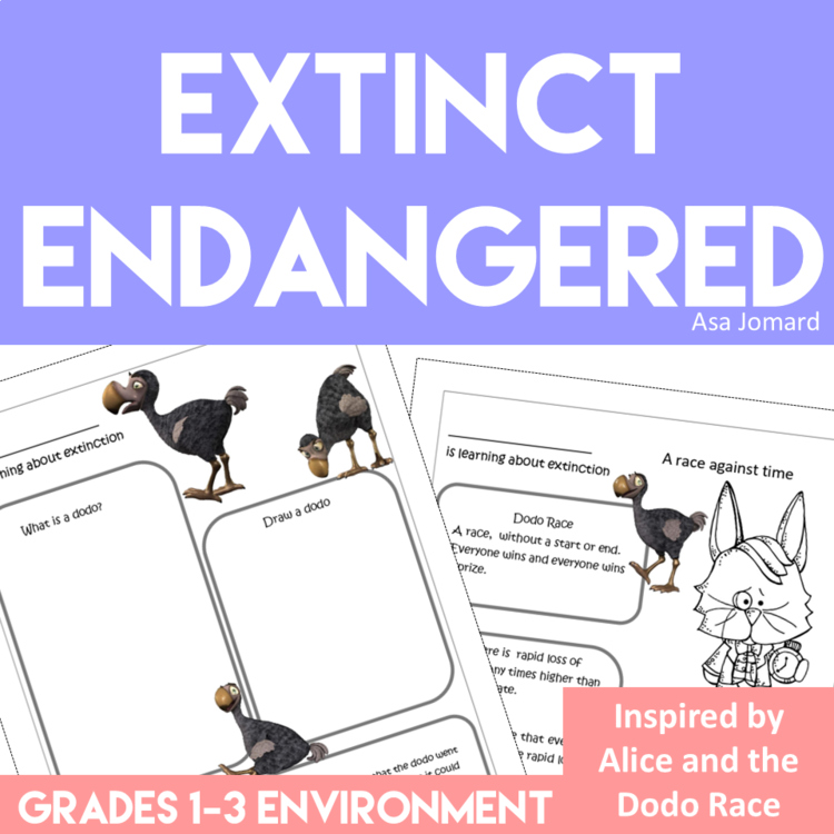 Endangered and Extinct Animals Activities | Inspiring Alice and the Dodo Race