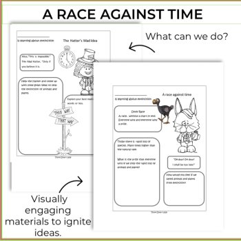 Endangered and Extinct Animals Activities | Inspiring Alice and the Dodo Race, image 3