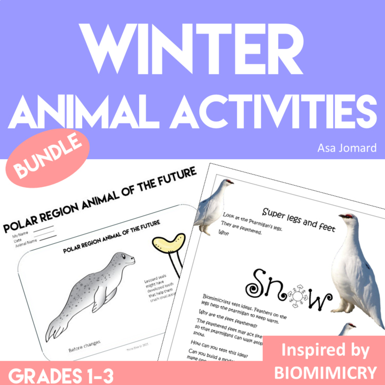 Engaging Winter Animal Activities Bundle | Unique Biomimicry Adventures