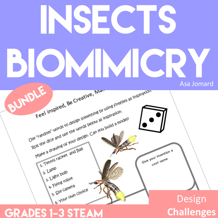 Inspiring Science Insect Activities Bundle | Engaging Biomimicry Adventures