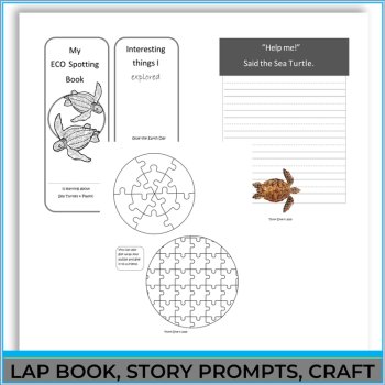 Engaging Plastic Pollution and  Sea Turtle Activities with Lapbook, image 4