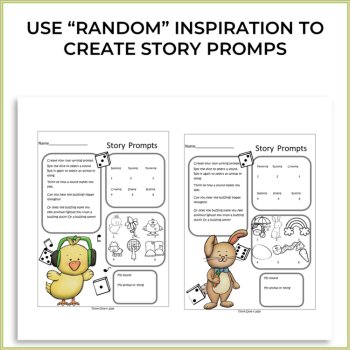Create Your Own Writing Prompts Game  |  Spring  | Creative Writing & Thinking, image 2