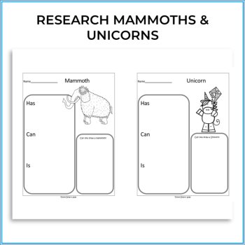 Engaging Spring Writing Activities Inspired by Mammoths and Unicorns, image 2