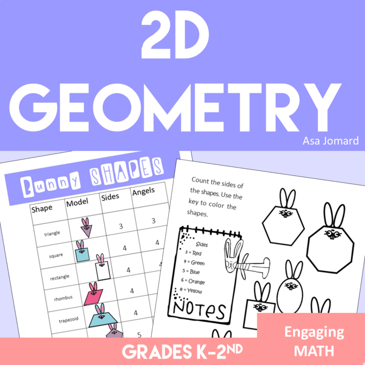 Engaging 2D Shapes Worksheets with Activities | Fun Math for Spring and Easter