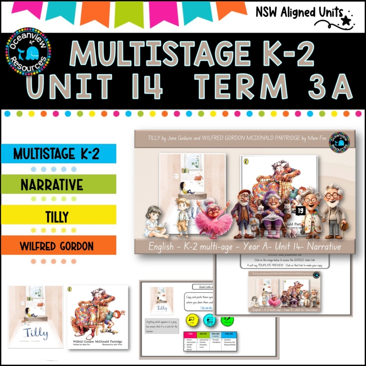 TILLY & WILFRED GORDON NSW MultiStage K-2 Unit 14 comp B ENGLISH TERM 3A